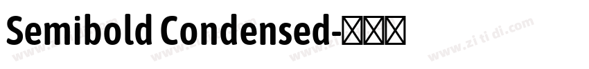 Semibold Condensed字体转换
